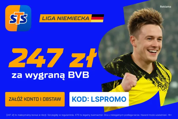 STS: 247 zł za wytypowanie zwycięzcy meczu Borussia Dortmund – FC Augsburg