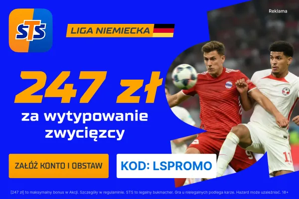 STS: 247 zł za wytypowanie zwycięzcy meczu Borussia Dortmund - Bayern Monachium
