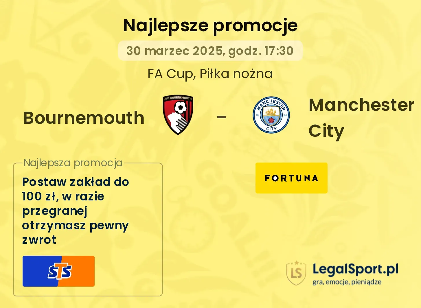 Bournemouth - Manchester City promocje bukmacherskie