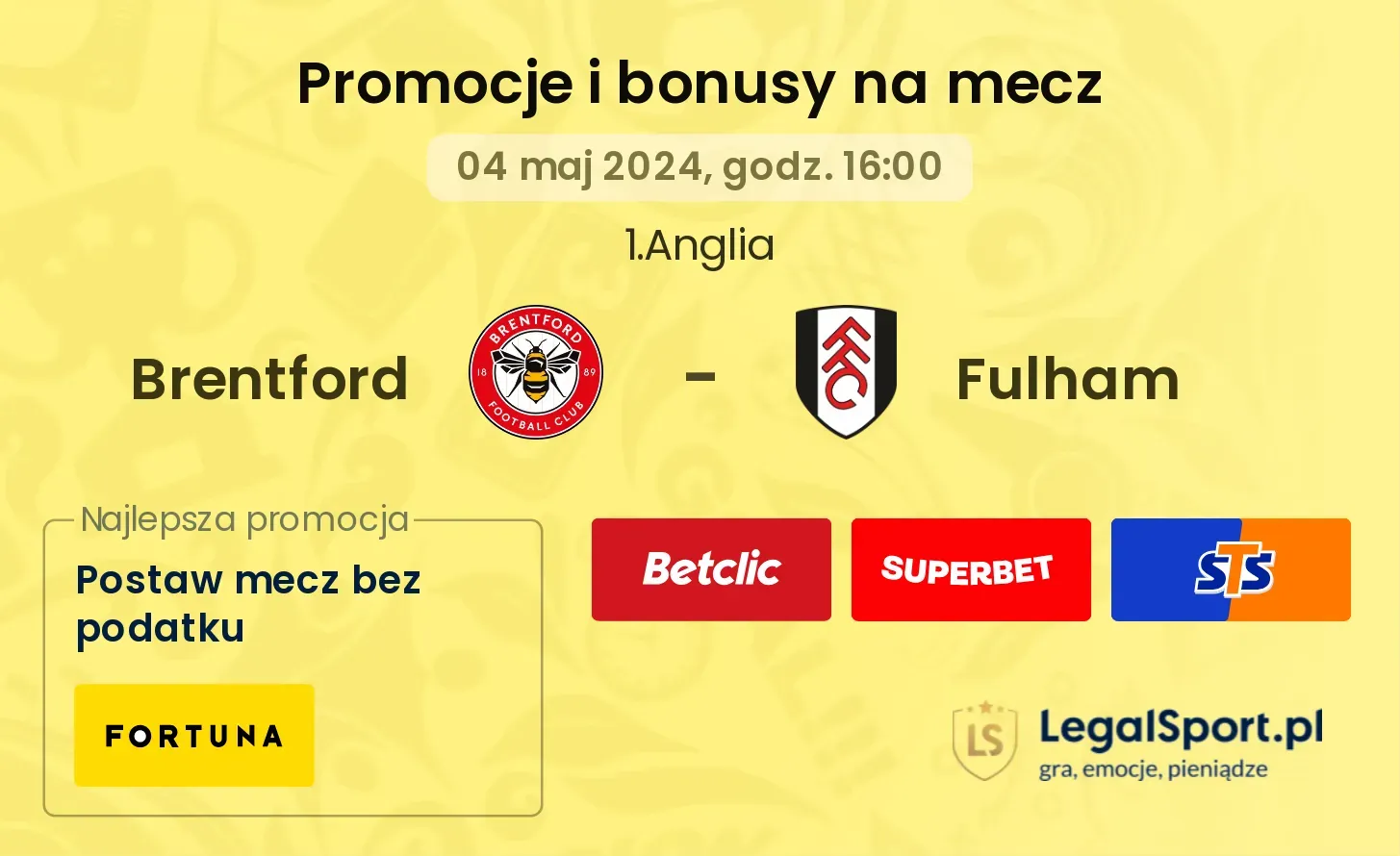 Brentford - Fulham promocje bonusy na mecz