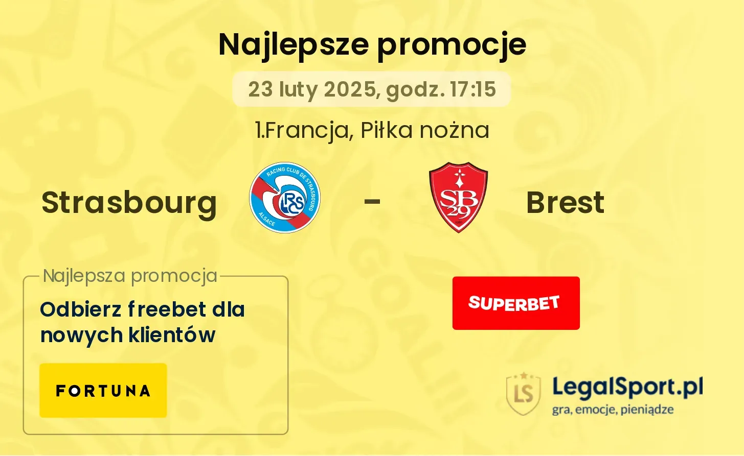 Strasbourg - Brest promocje u bukmacherów