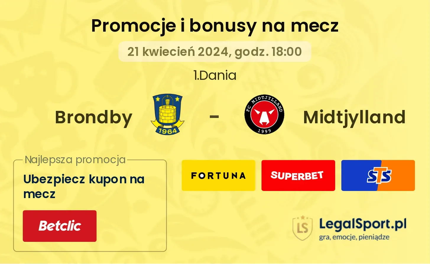 Brondby - Midtjylland promocje bonusy na mecz
