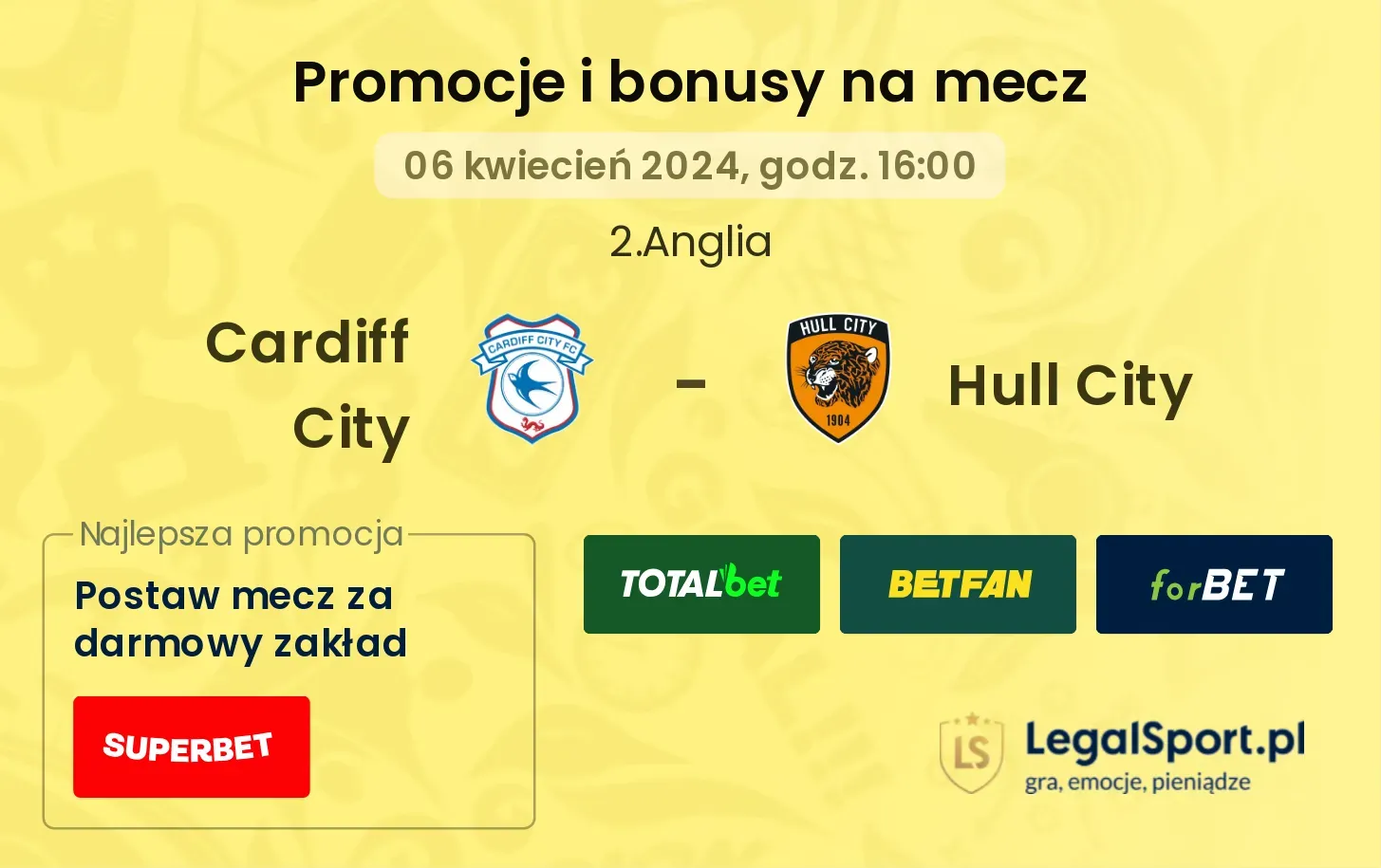 Cardiff City - Hull City promocje bonusy na mecz