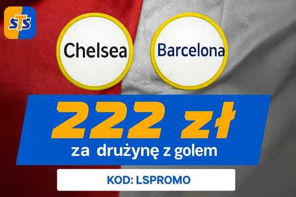 STS: 222 zł za wytypowanie drużyny z golem w meczu Chelsea - Barcelona