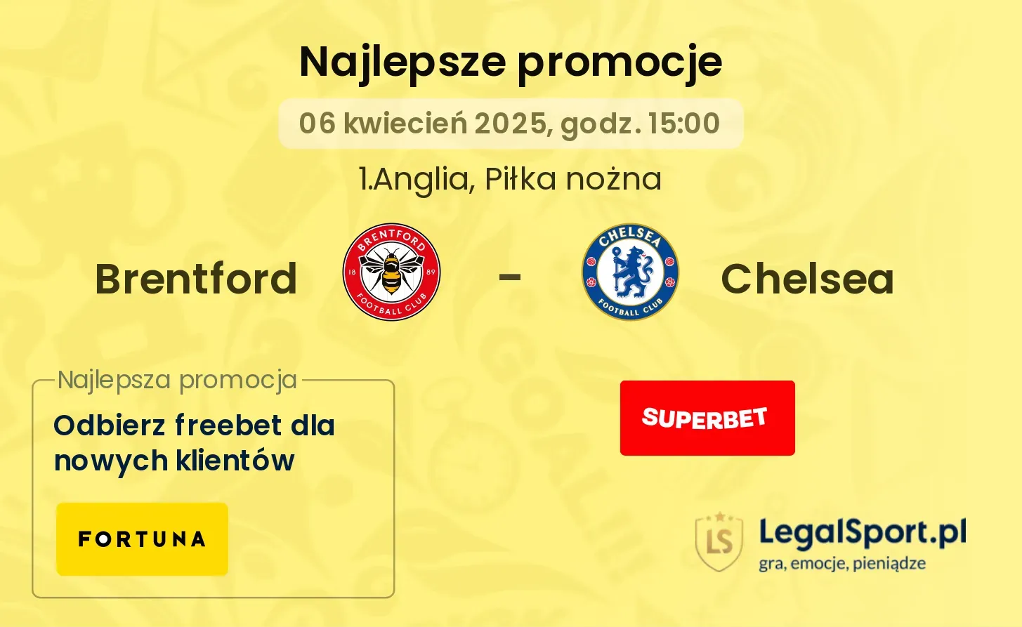 Brentford - Chelsea promocje u bukmacherów