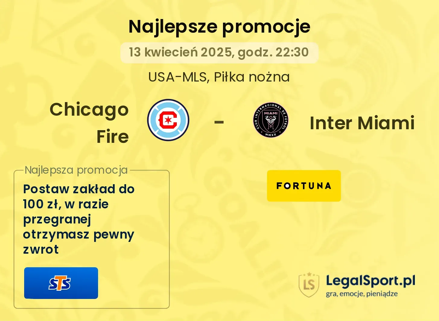Chicago Fire - Inter Miami promocje u bukmacherów