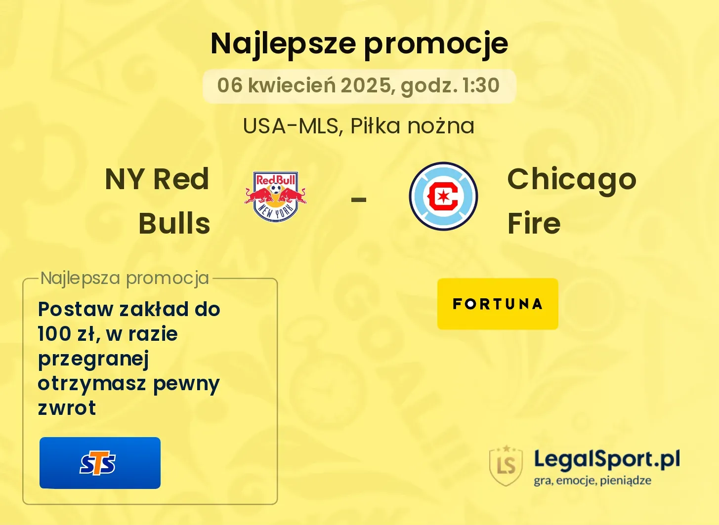 NY Red Bulls - Chicago Fire promocje u bukmacherów