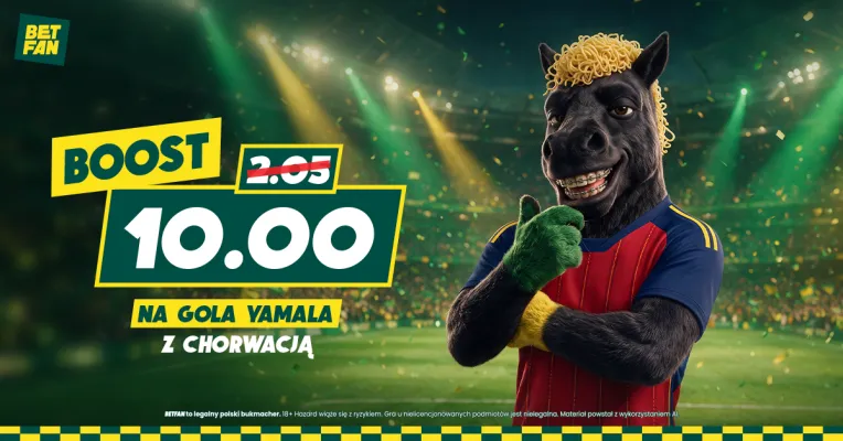 Promocja BETFAN: 176 zł za gola Yamala w meczu Chorwacja - Hiszpania