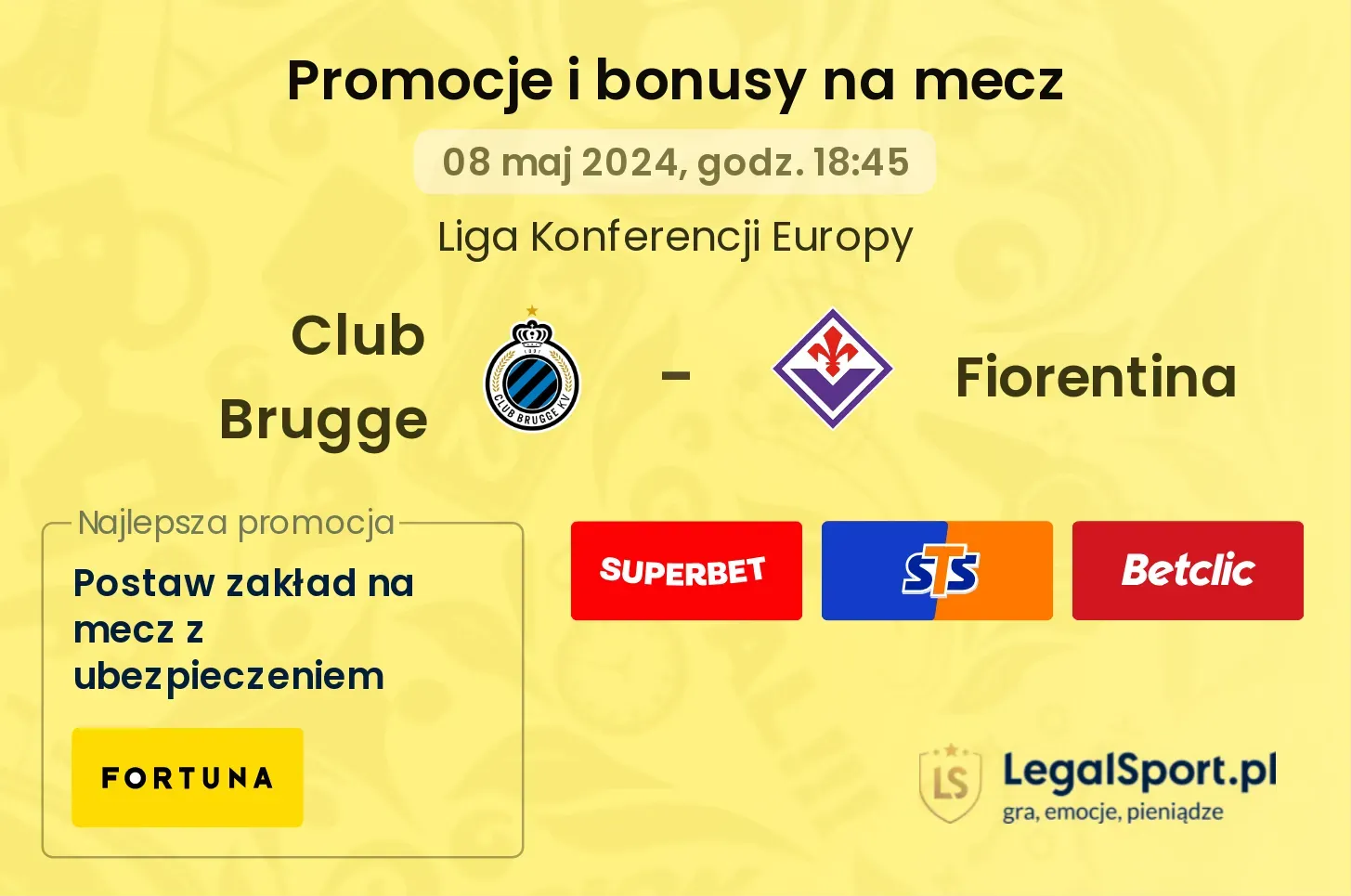 Club Brugge - Fiorentina promocje bonusy na mecz
