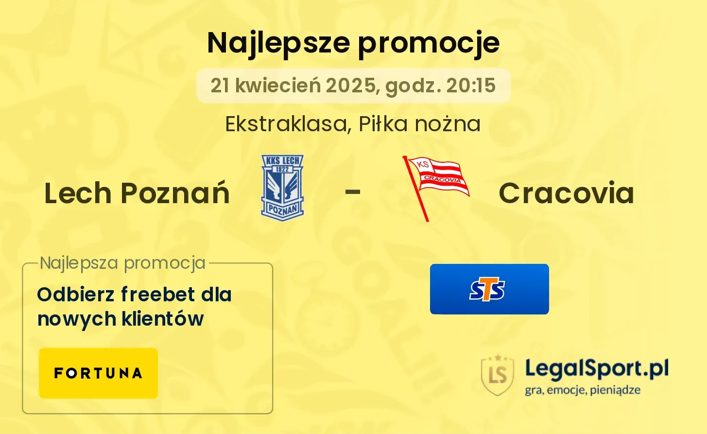 Lech Poznań - Cracovia promocje bukmacherskie