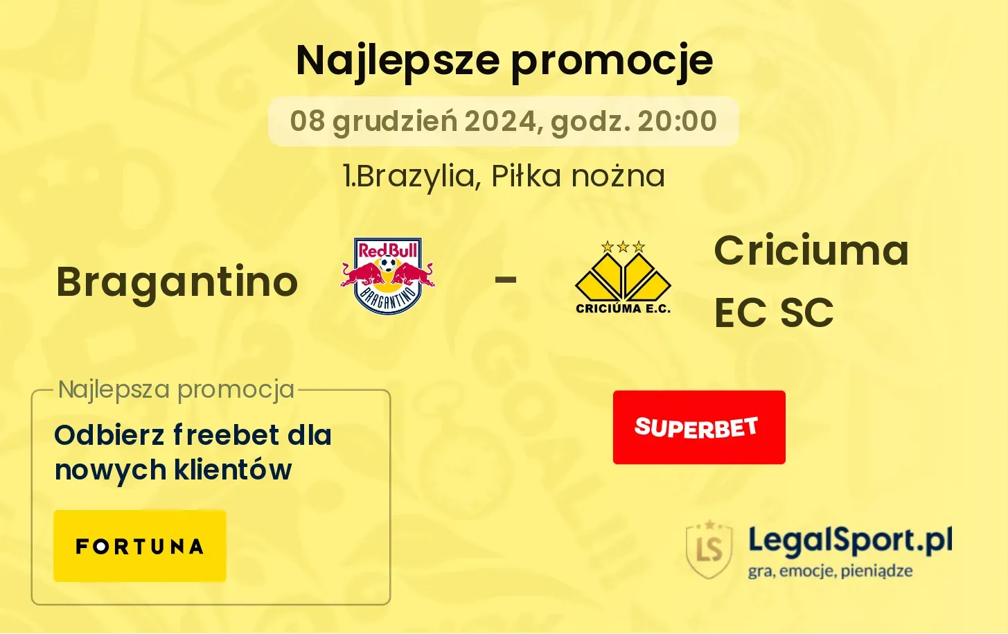 Bragantino - Criciuma EC SC promocje bukmacherskie