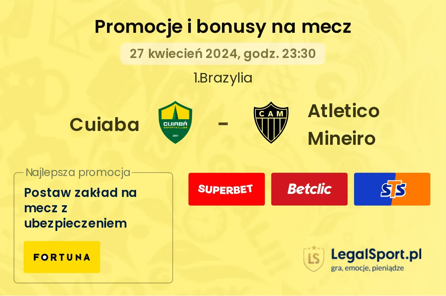 Cuiaba - Atletico Mineiro promocje bonusy na mecz