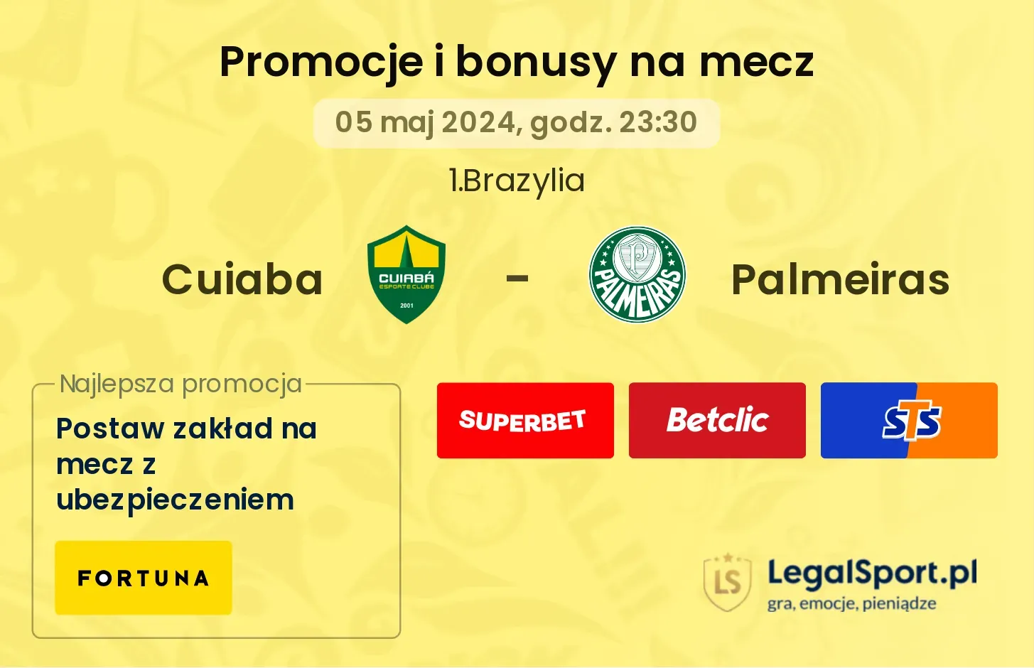 Cuiaba - Palmeiras promocje bonusy na mecz
