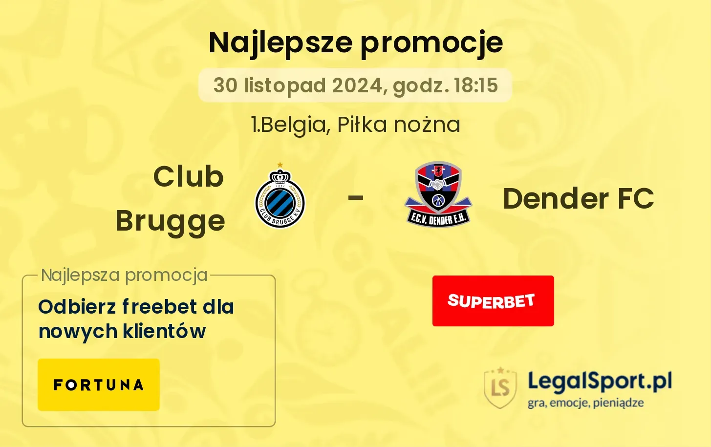 Club Brugge - Dender FC promocje u bukmacherów