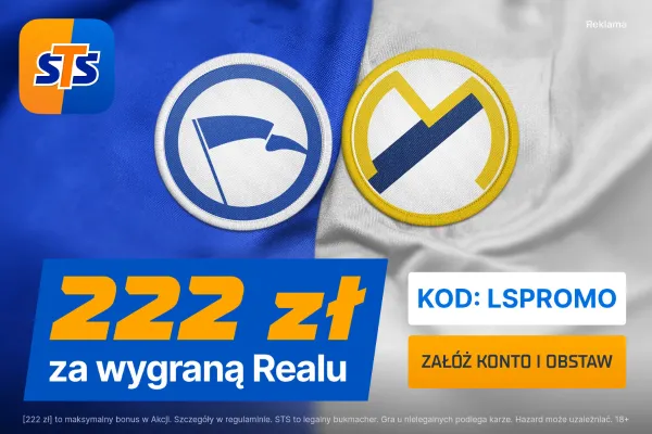 STS: 222 zł za wytypowanie zwycięzcy meczu Deportivo Alavés - Real Madryt