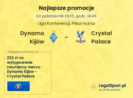 Dynamo Kijów - Crystal Palace promocje u bukmacherów