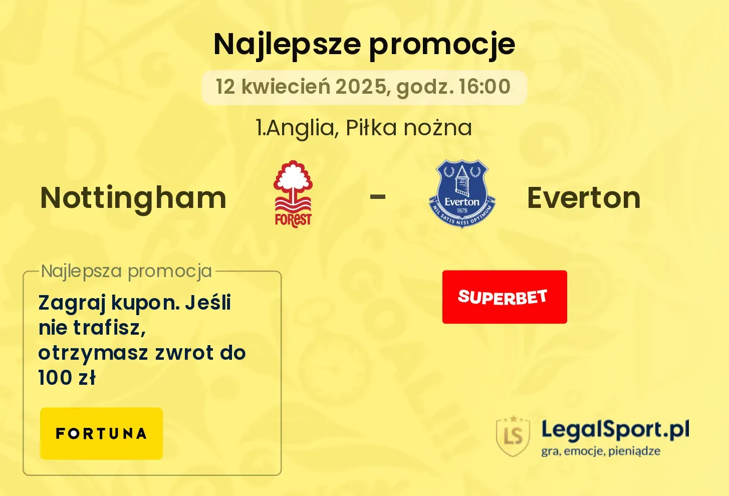 Nottingham - Everton promocje bukmacherskie
