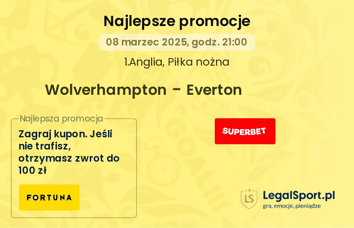 Wolverhampton - Everton promocje bukmacherskie
