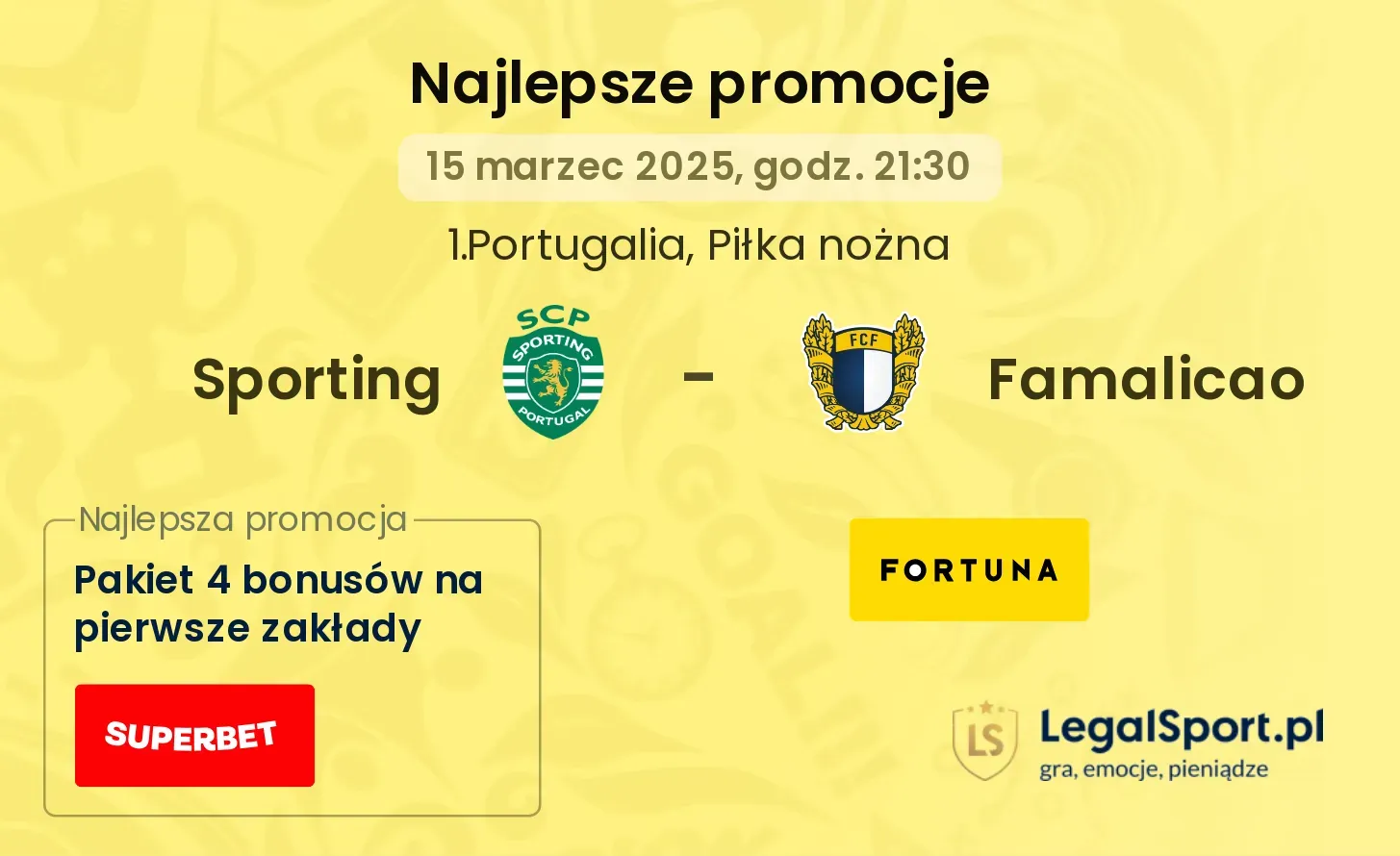 Sporting - Famalicao promocje bukmacherskie