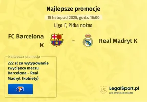 FC Barcelona K - Real Madryt K promocje u bukmacherów