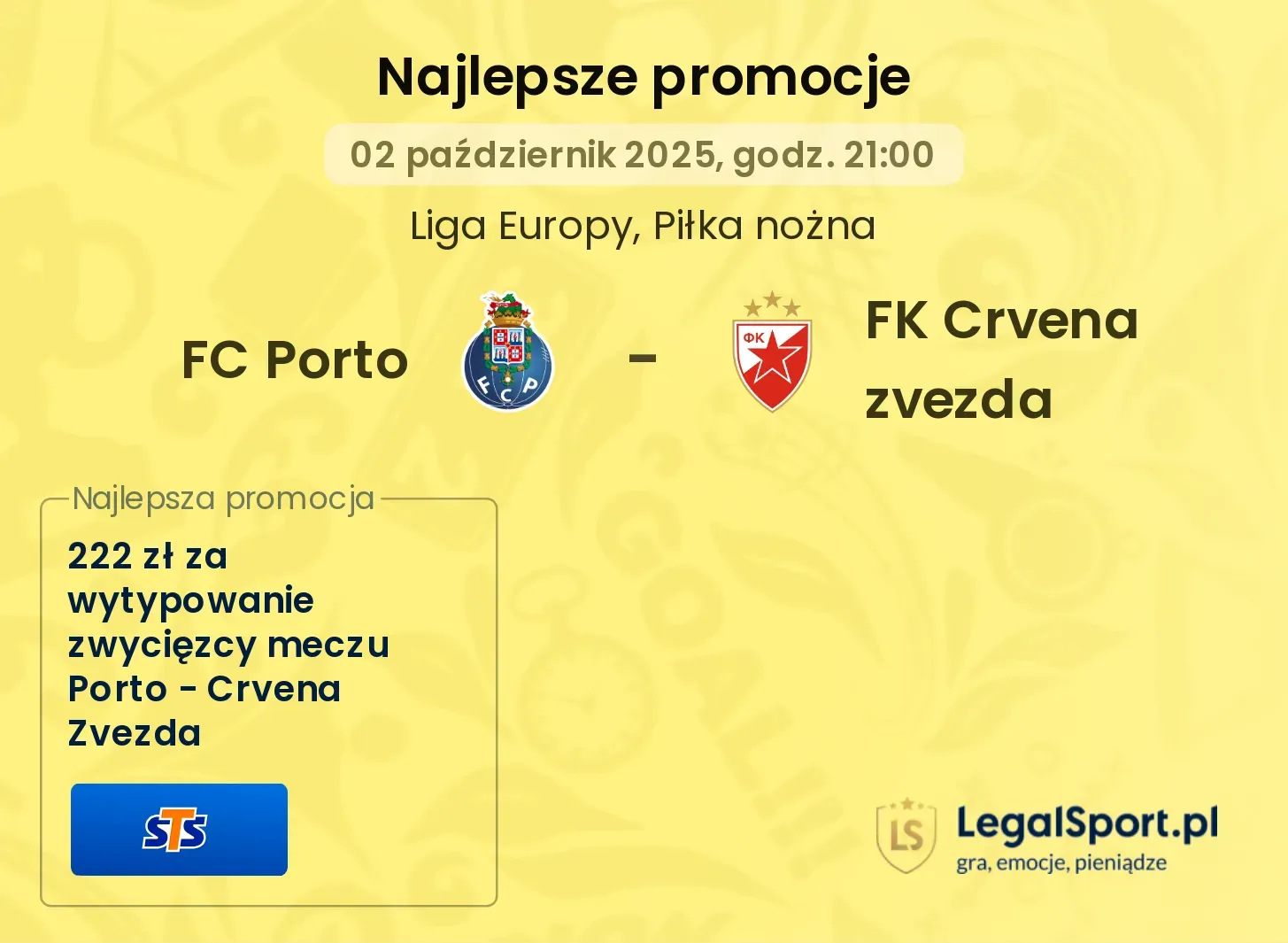 FC Porto - FK Crvena zvezda promocje u bukmacherów