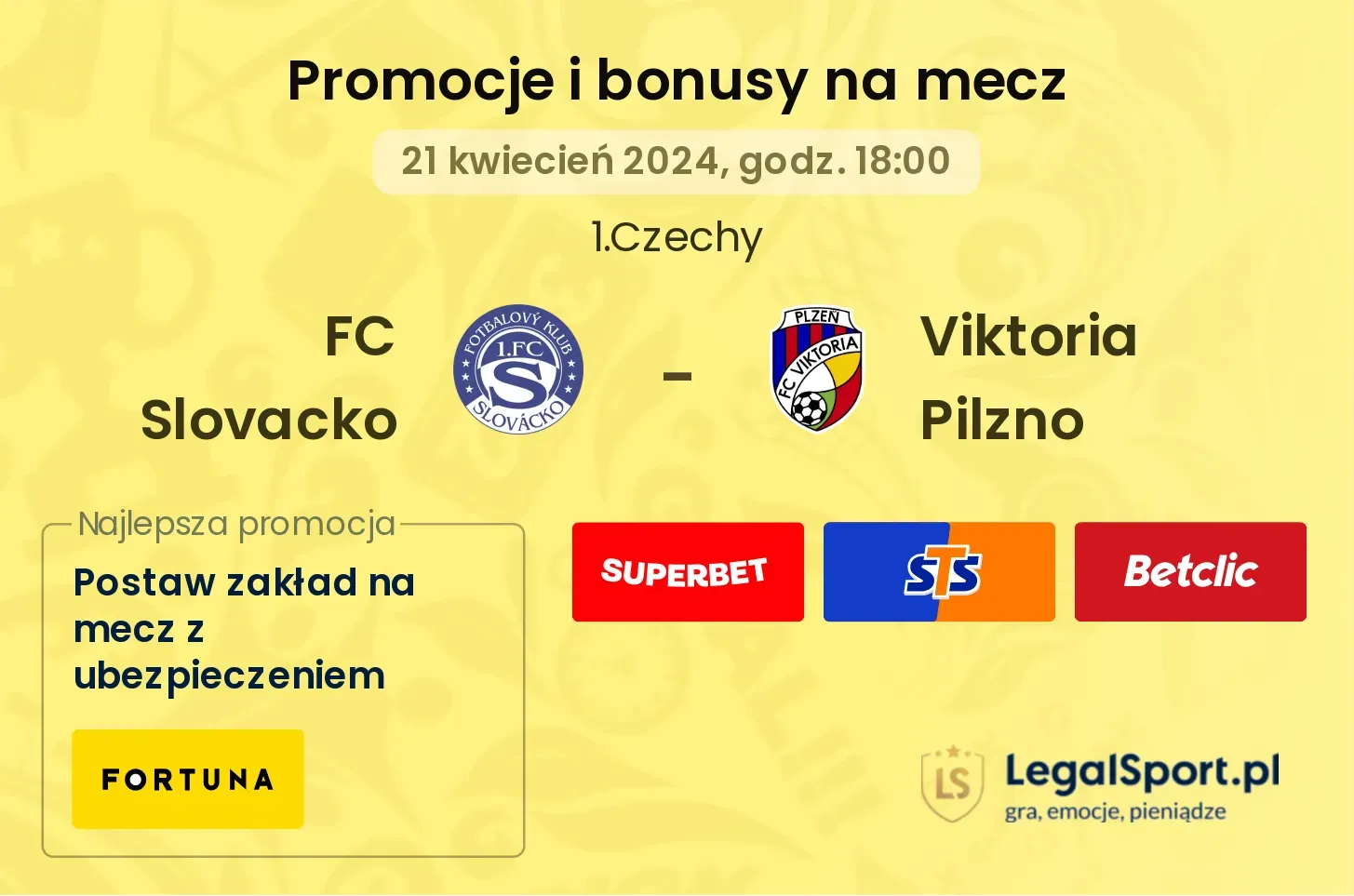FC Slovacko - Viktoria Pilzno promocje bonusy na mecz