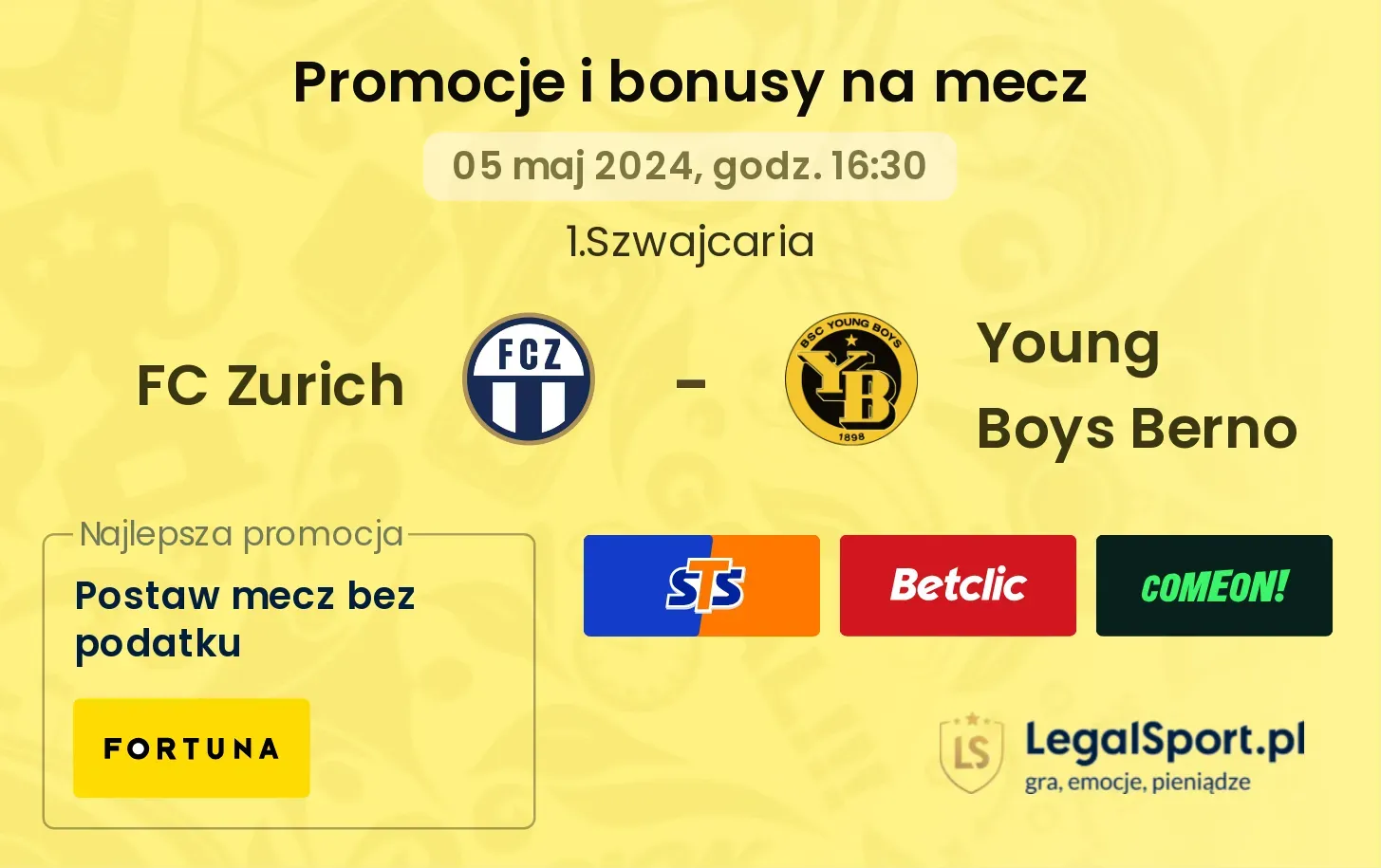 FC Zurich - Young Boys Berno promocje bonusy na mecz