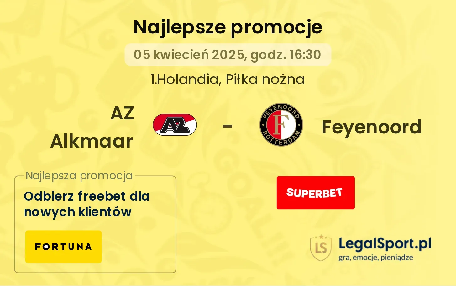 AZ Alkmaar - Feyenoord promocje bukmacherskie