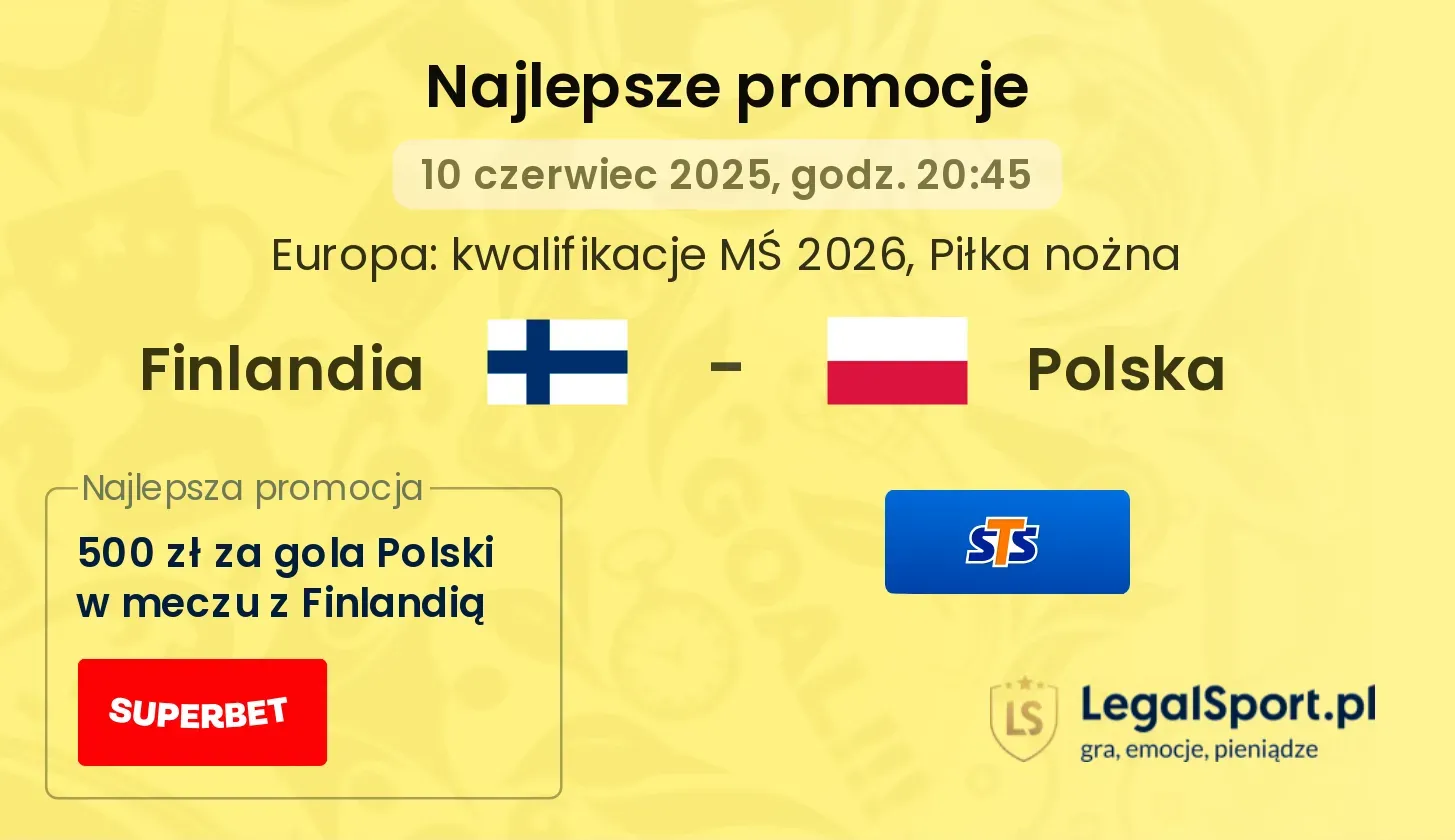 Finlandia - Polska promocje u bukmacherów