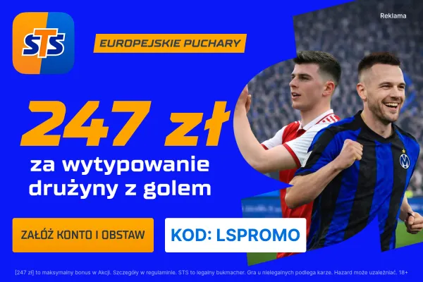 247 zł za wytypowanie drużyny z golem w meczu Fiorentina - Jagiellonia Białystok od STS