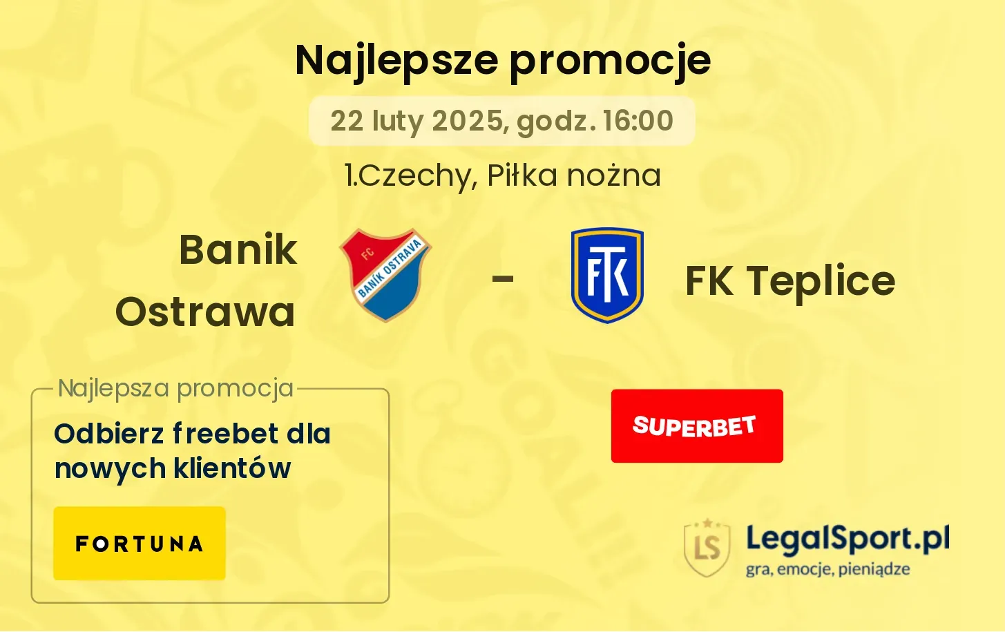 Banik Ostrawa - FK Teplice promocje bukmacherskie