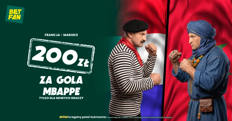 200 zł za gola Mbappe z Maroko w BETFAN