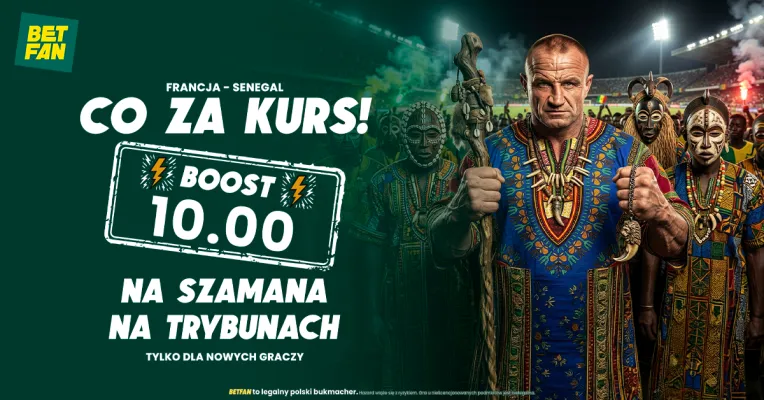 BETFAN: Kurs 10.00 na kibica w stroju szamana podczas meczu Francja – Senegal