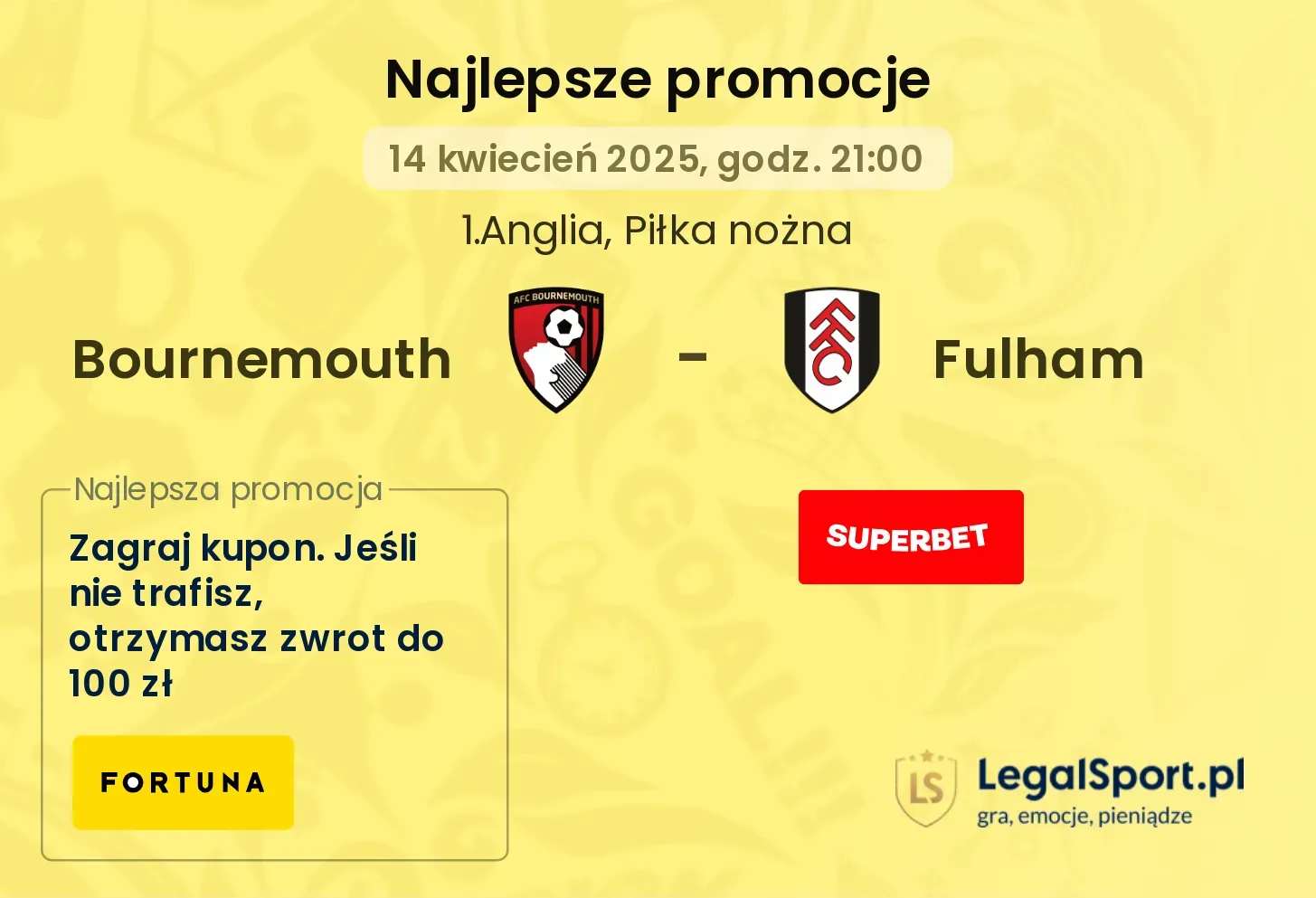 Bournemouth - Fulham promocje u bukmacherów