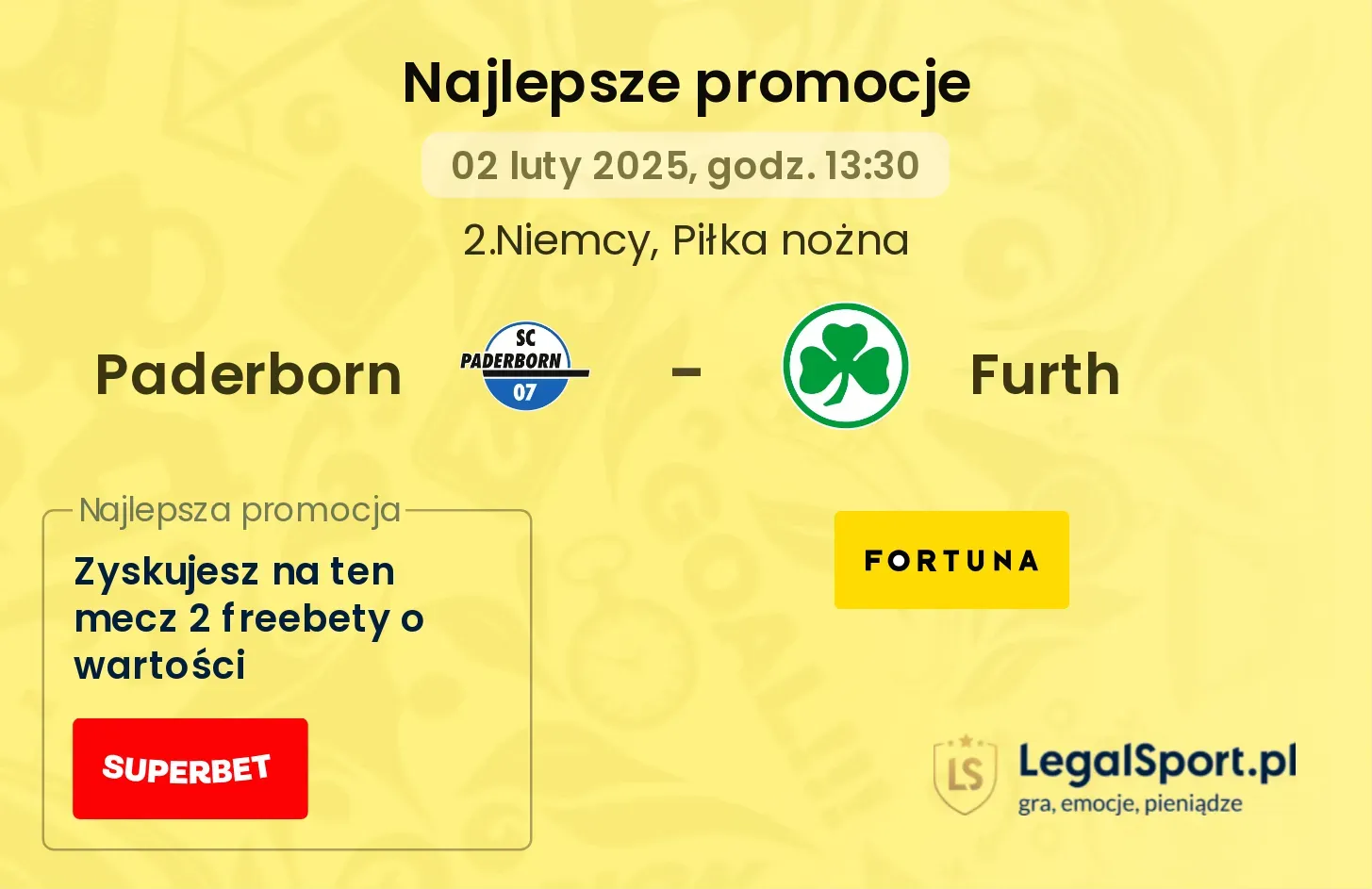 Paderborn - Furth promocje u bukmacherów