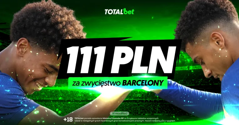Promocja Totalbet: 111 zł za wygraną FC Barcelony z Galatasaray