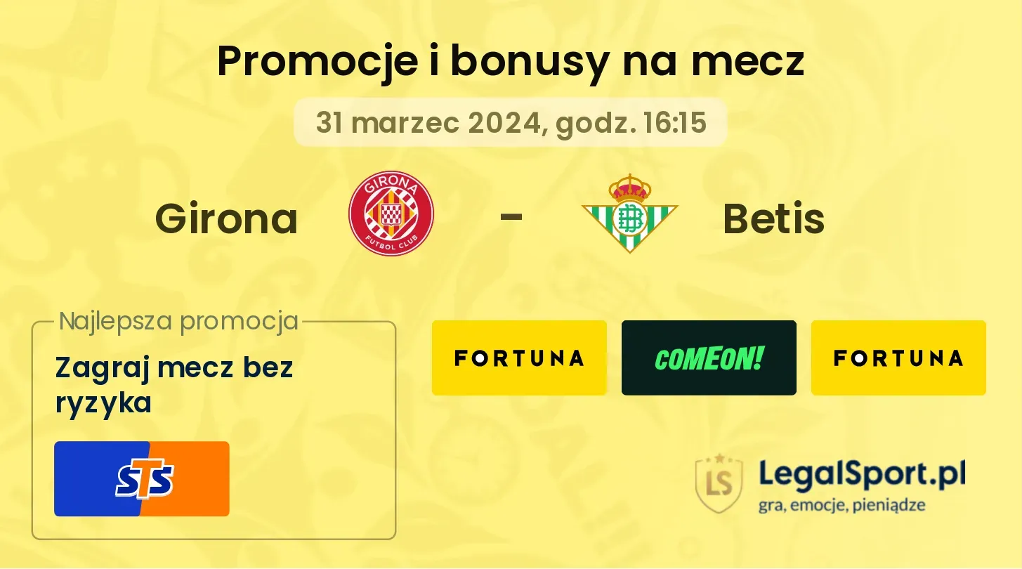 Girona - Betis promocje bonusy na mecz