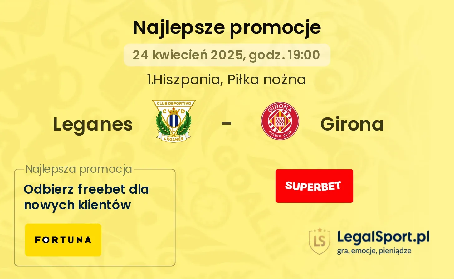 Leganes - Girona promocje bukmacherskie