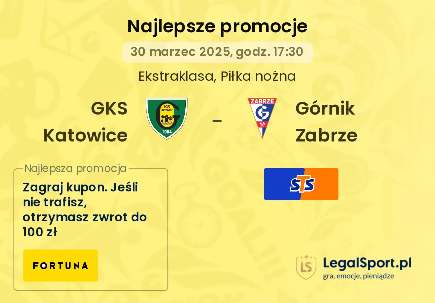 GKS Katowice - Górnik Zabrze promocje bukmacherskie