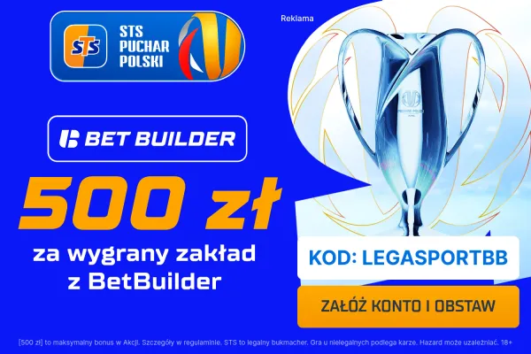 STS: 500 zł za poprawny Bet Builder na finał STS Pucharu Polski