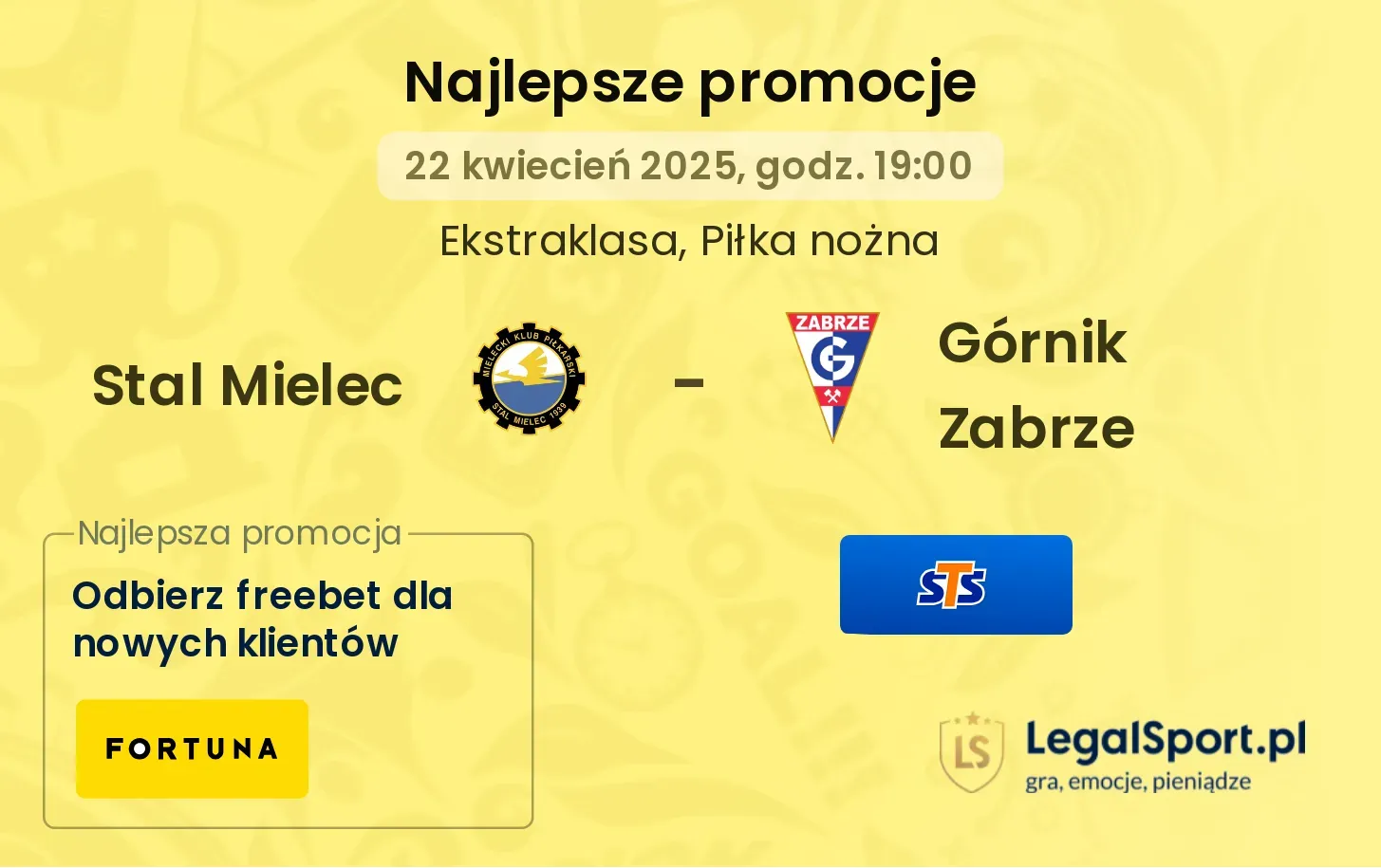 Stal Mielec - Górnik Zabrze promocje bukmacherskie