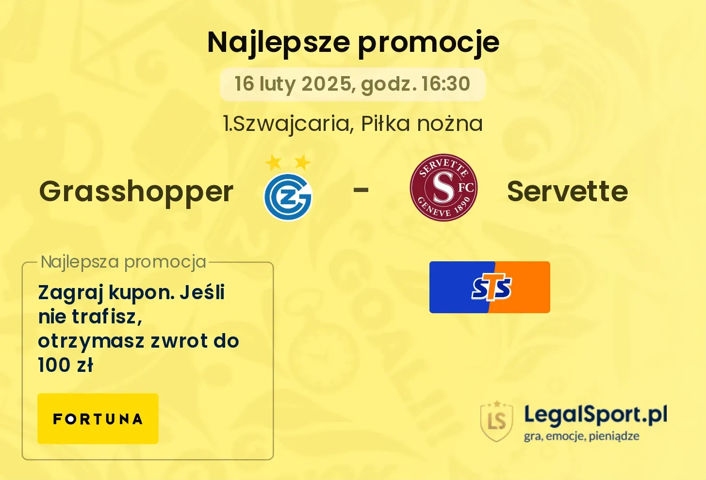 Grasshopper - Servette promocje u bukmacherów