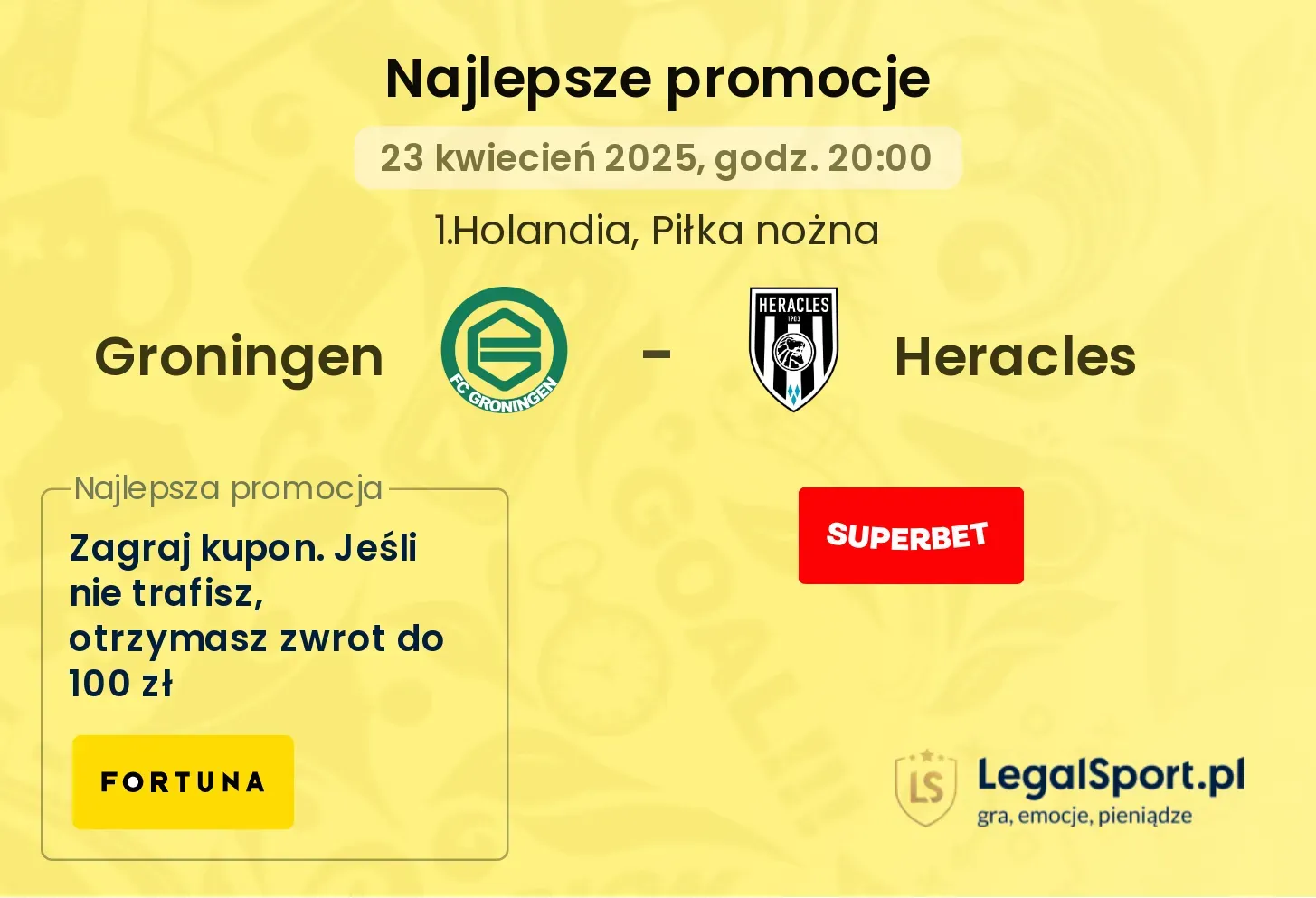 Groningen - Heracles promocje bukmacherskie
