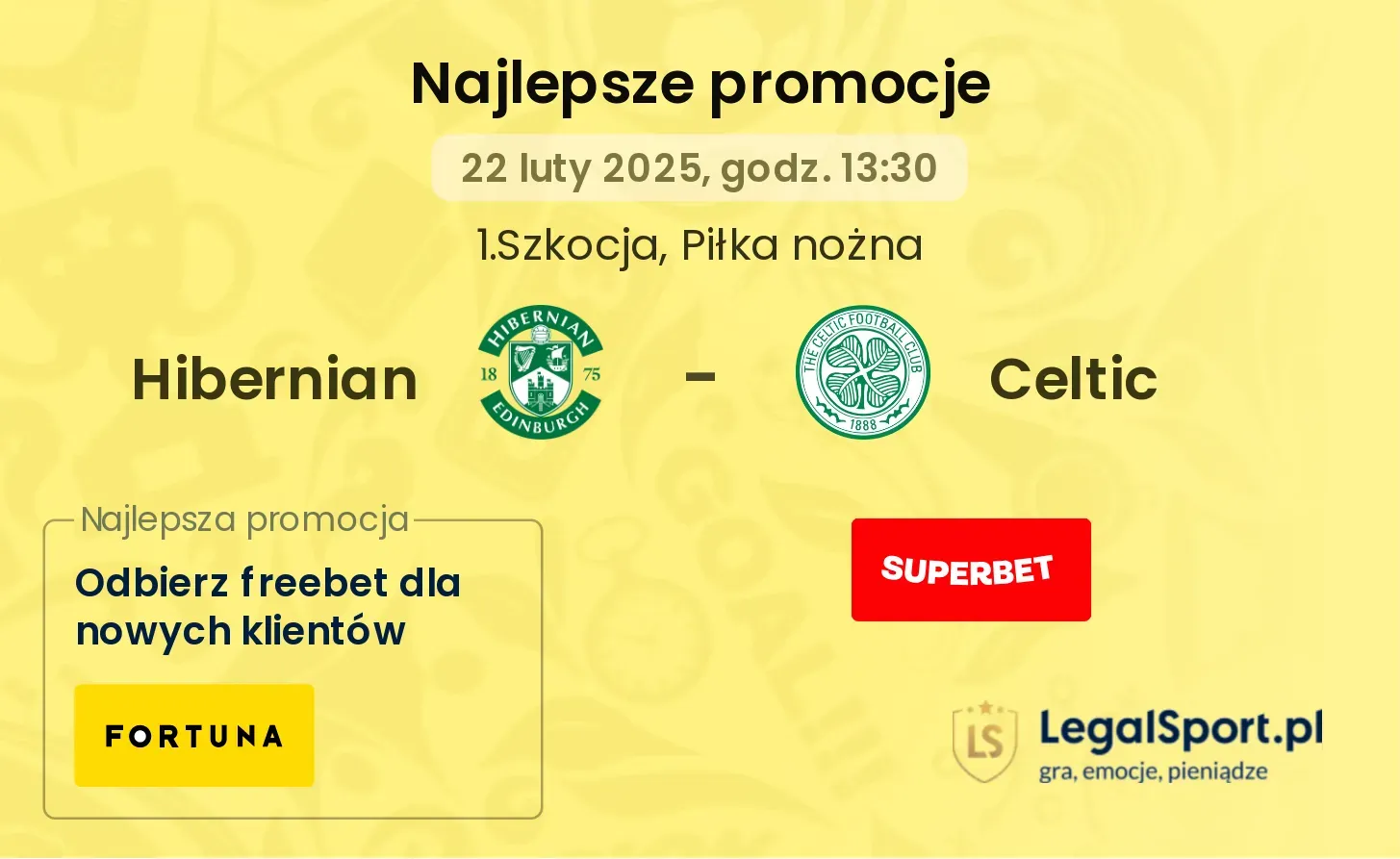 Hibernian - Celtic promocje bukmacherskie