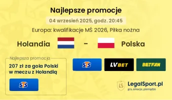Holandia - Polska promocje u bukmacherów