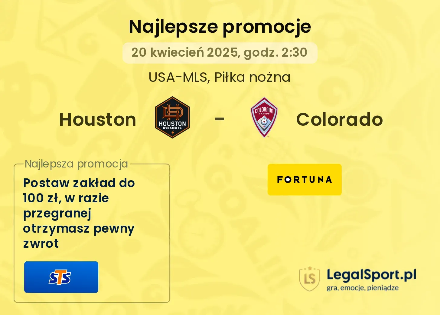 Houston - Colorado promocje bukmacherskie