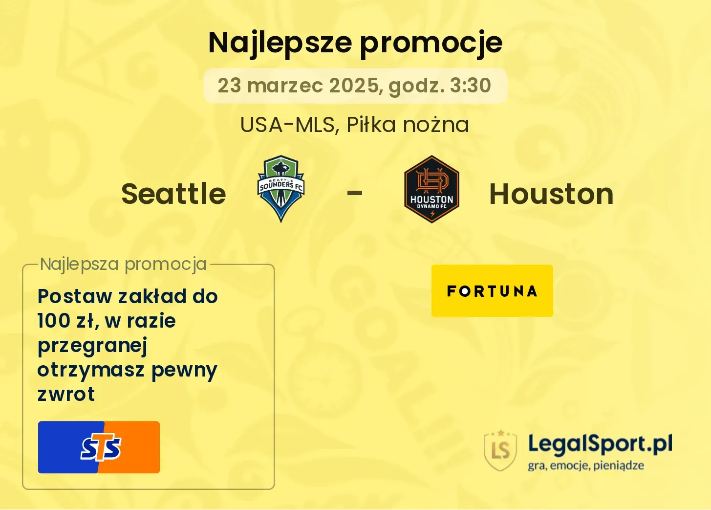 Seattle - Houston promocje u bukmacherów