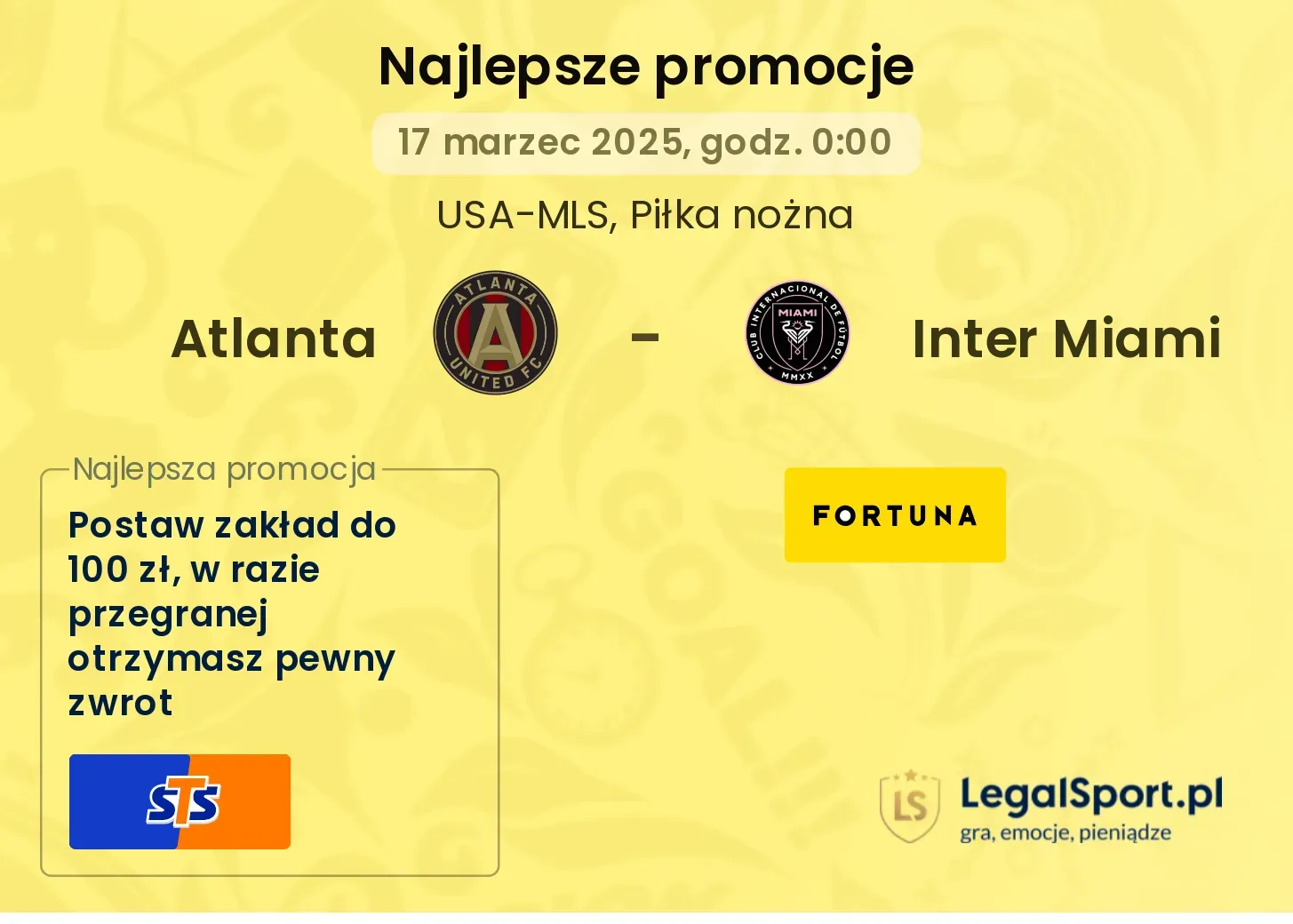 Atlanta - Inter Miami promocje u bukmacherów