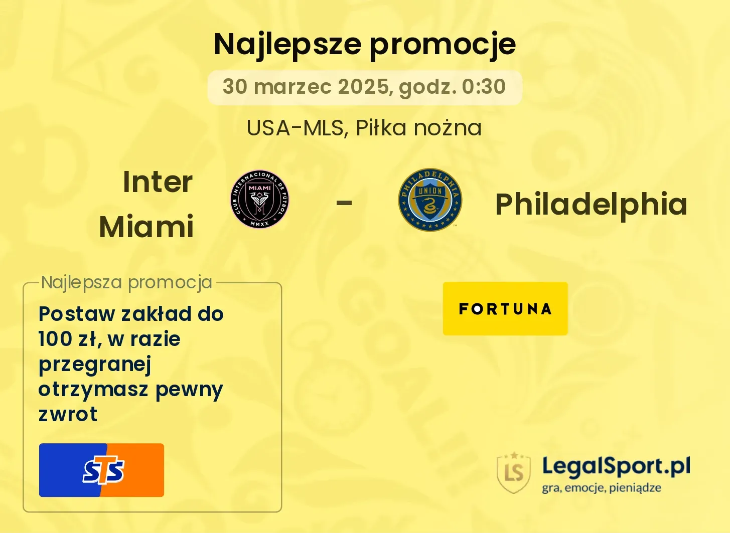 Inter Miami - Philadelphia promocje u bukmacherów