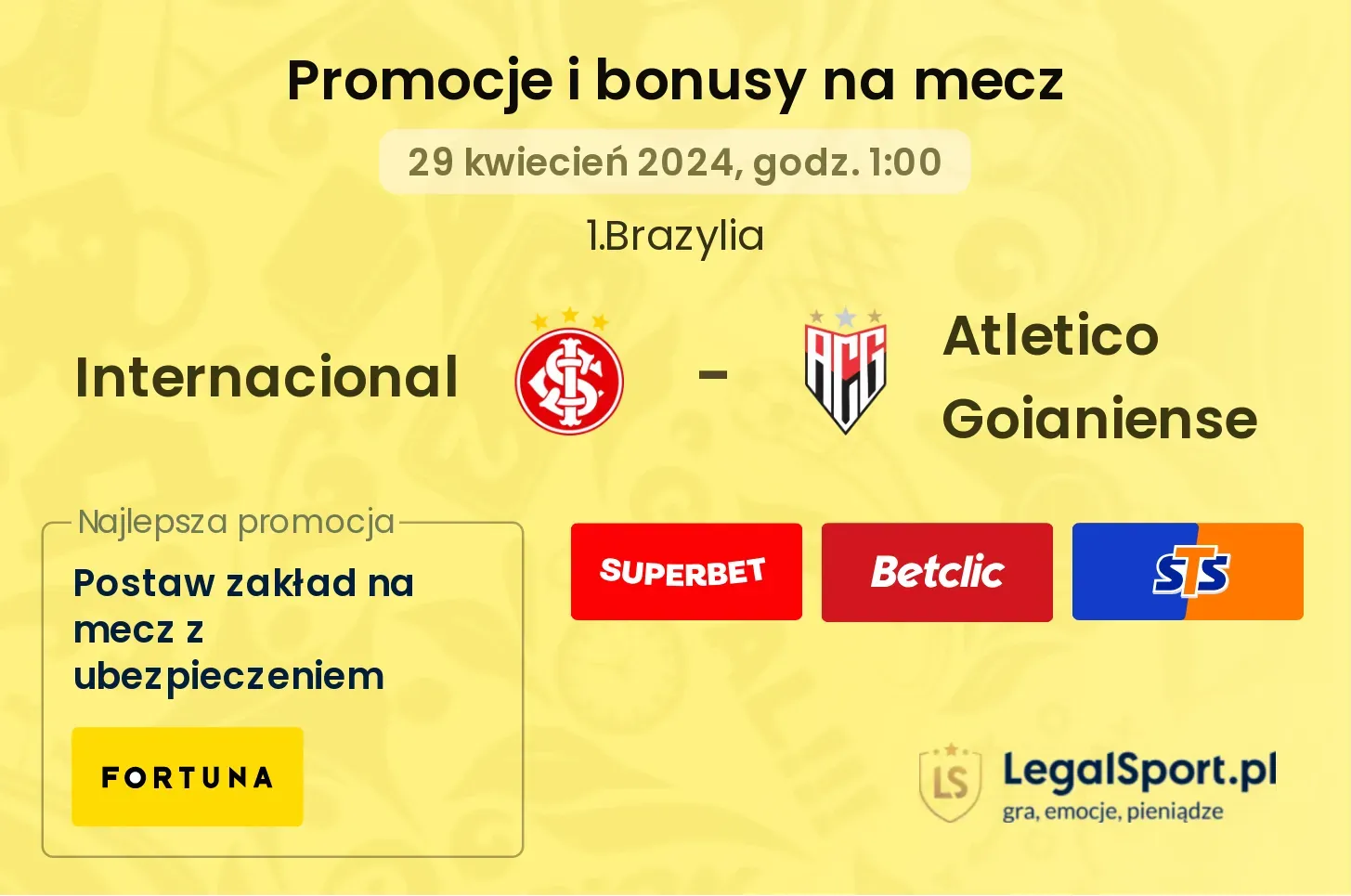 Internacional - Atletico Goianiense  promocje bonusy na mecz